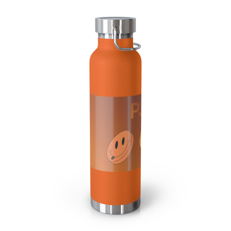 Orange and brown Vacuum sealed copper bottle
